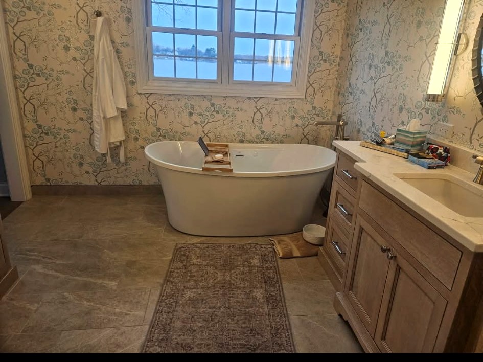 Bath tile remodel