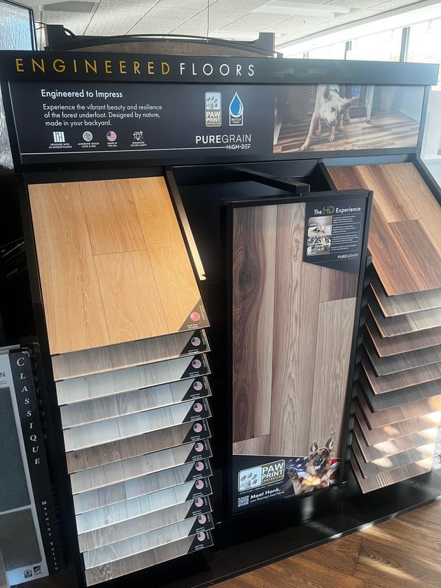 Engineered Floors display